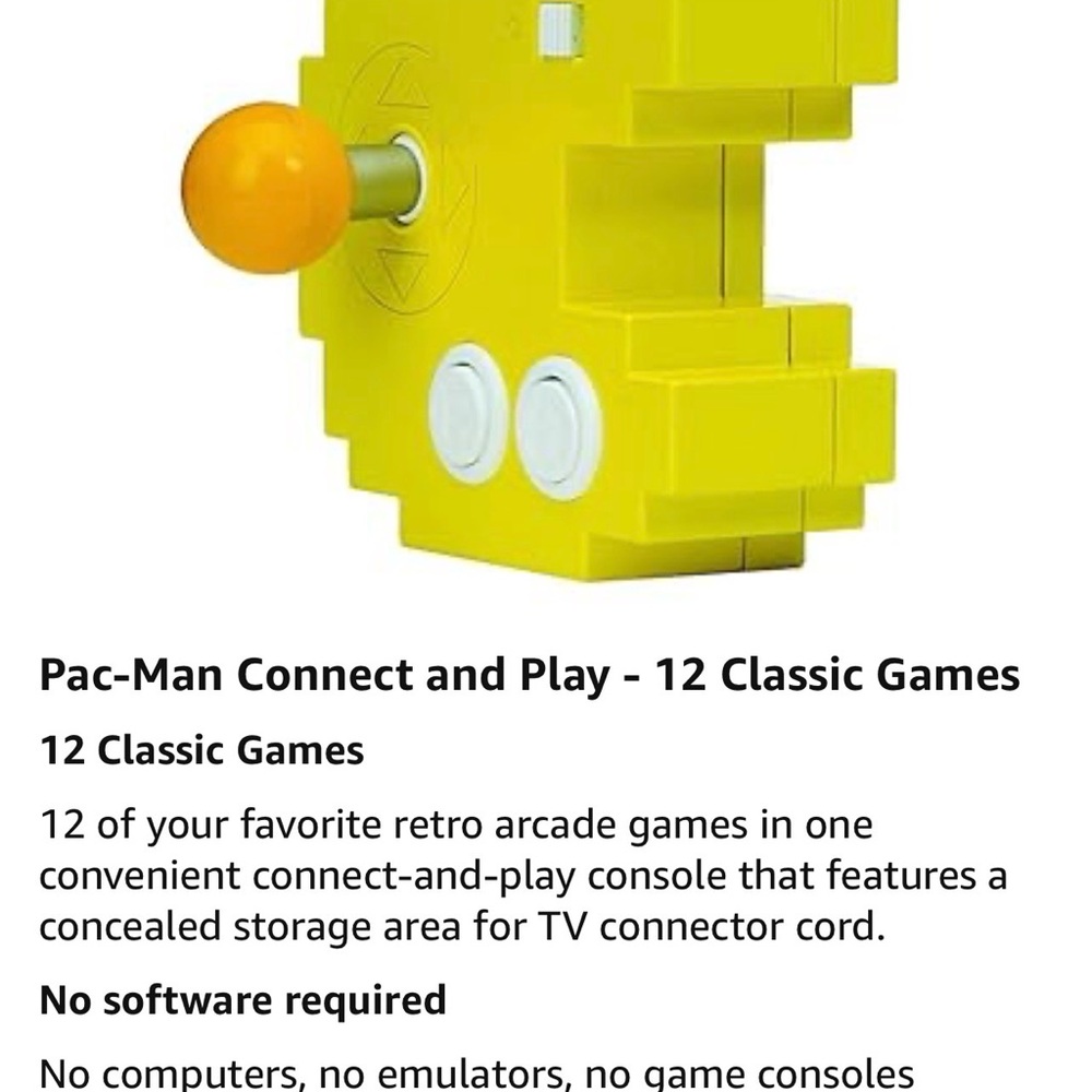 Bandai Namco Pac-Man Arcade Console - Yellow